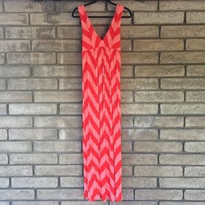 J. Crew chevron maxi dress
